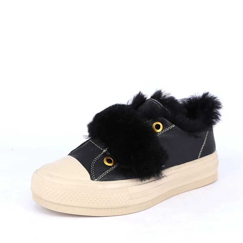 

2018 winter new plush shoes Korean tide leather comfortable shoes sole shoes cotton shoes wonme