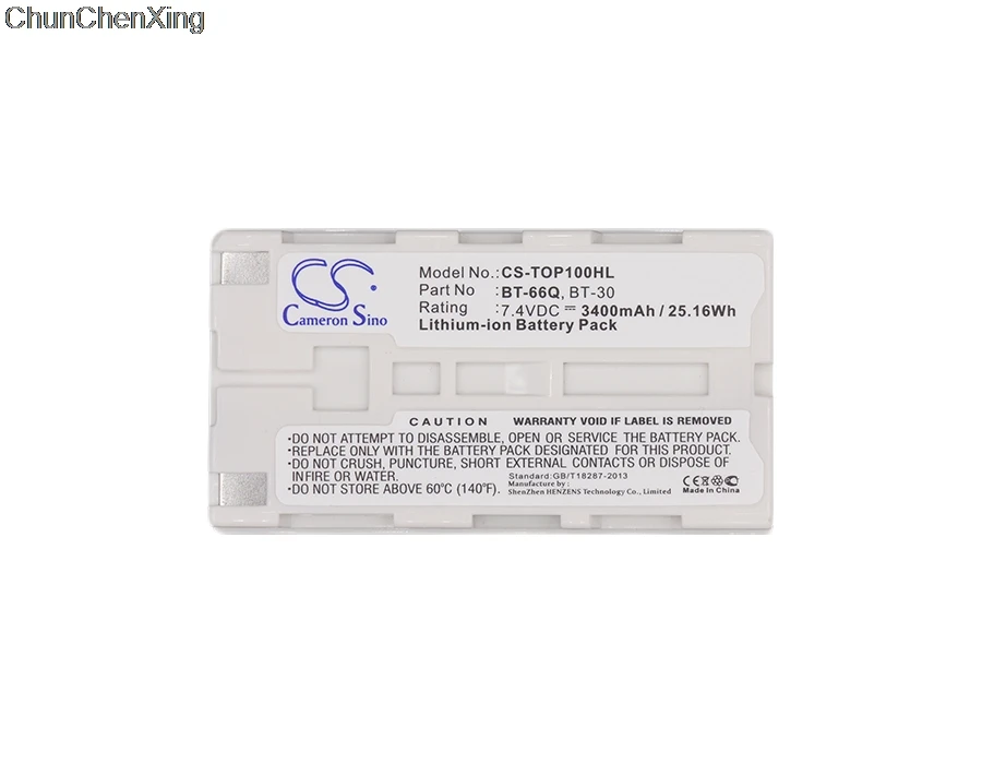 Аккумулятор Cameron Sino 3400mAh для Topcon FC100 FC2000 GPT 7501 7502 9000 GPT9000A GTS 750 751 900 RC 3|Цифровые