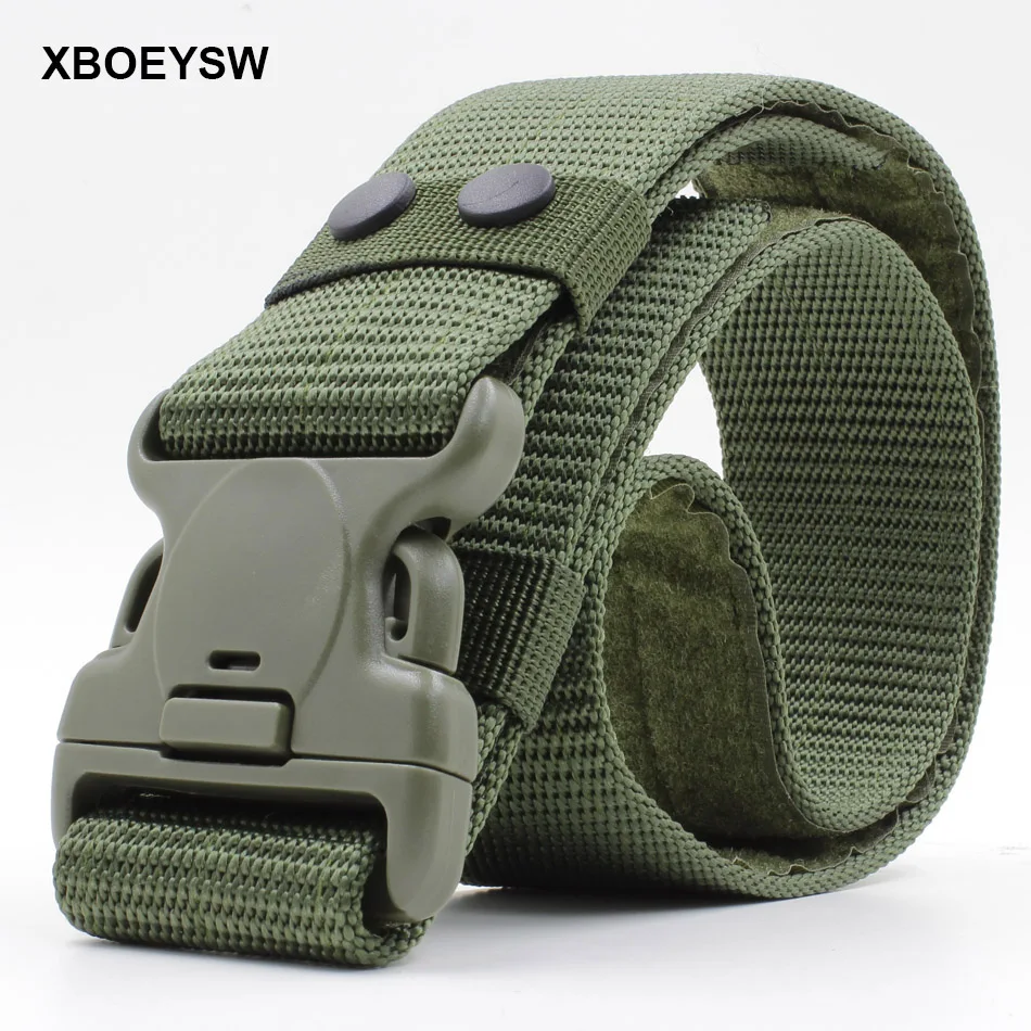 XBOEYSW Military Tactical Airsoft Belts Sports Outdoor Olive Green
