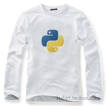 Python одежда хлопка с длинными рукавами Футболки 2