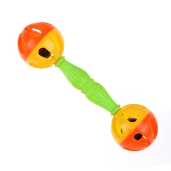 

HOT Baby Toy Rattles Bells Shaking Dumbells Early Development Toys 0-12 Months