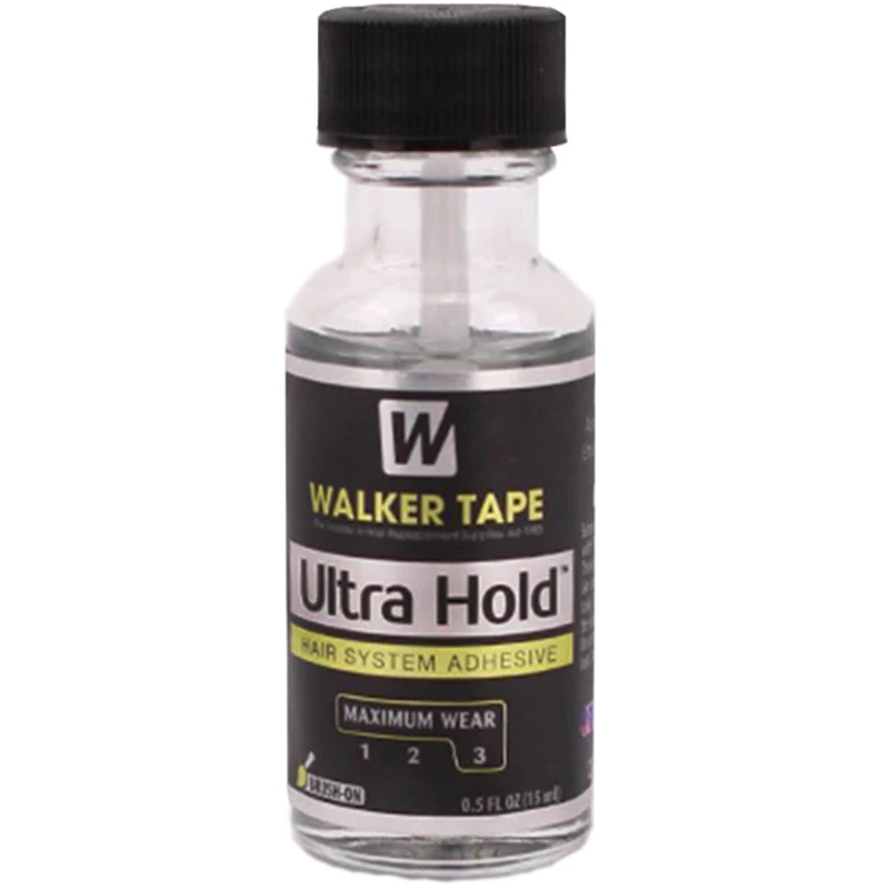 

0.5FL OZ(15ml) Ultra Hold walker Hair Adhesive Brush-on Profession Lace Wig Silicone Adhesive Glue For Lace Wigs Toupee Closure