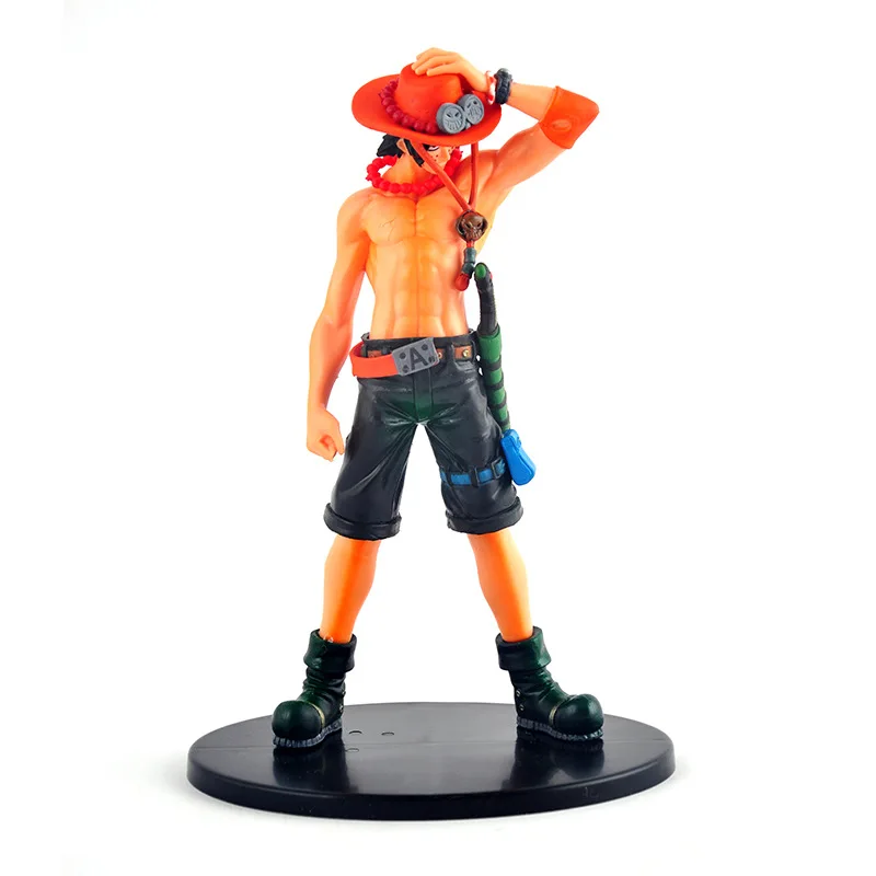 Japam Anime One Piece Straw Hat Luffy Ace Figures Toys Pop Kids Cosplay Dolls Brinquedos Gift 16cm 2pcslot (4)