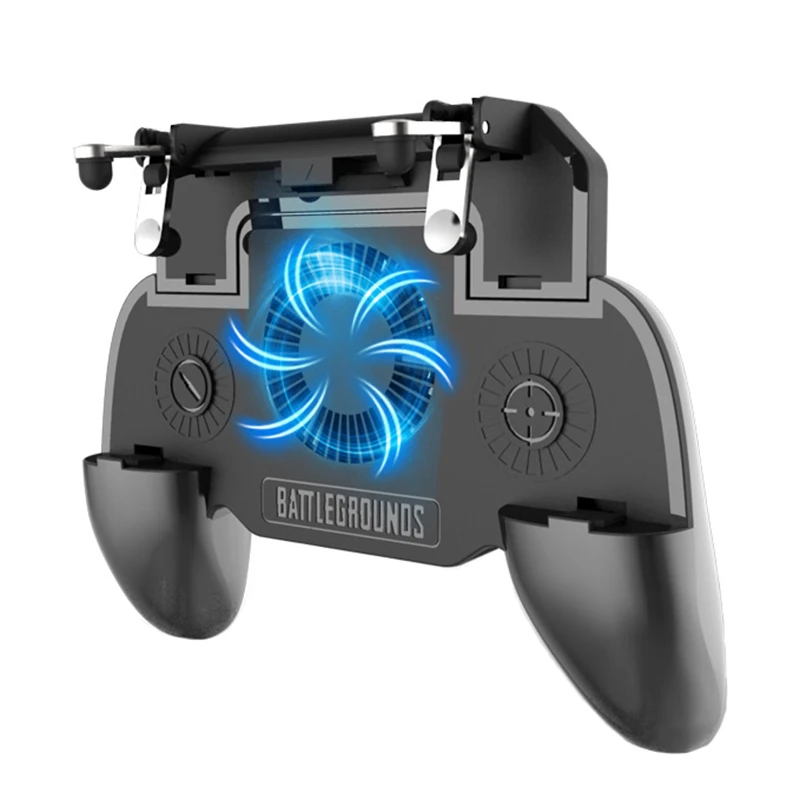 Mobile Phone L1R1 Controller Holder with Cooling Fan Dzhostik for Phone smartphone games triggers f