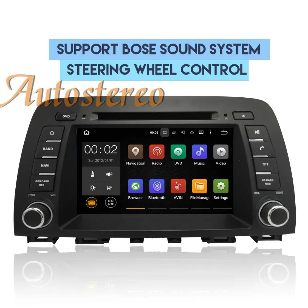 Cheap Newest Android8.0 4GB RAM system Car CD DVD Player GPS navigation For MAZDA6 ATENZA 2013 2014 2015 2016 2017 multimedia radio 4
