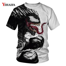 2019 T Shirt Stylish Men Newest Venom Marvel T-shirt 3D Printed T-shirts Men Women Casual Shirt Fitness T Shirt Tees Tops stylish monkey king printed t shirt and pencil pants twinset for women