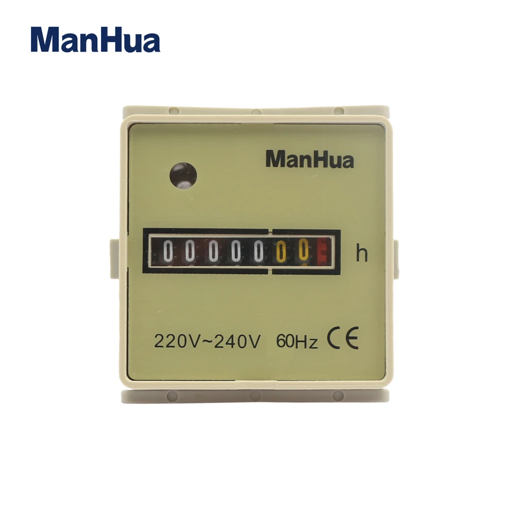 ManHua Mini 220-240V 60Hz HM-2 таймер счетчик для лодок автомобилей грузовиков двигатель ромб счетчик часов