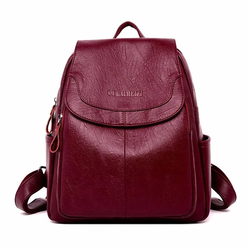 

Luxury Designer Large Capacity Casual Daypack Girl Mochilas 2019Female Leather Backpacks High Quality Sac A Dos Ladies Bagpack
