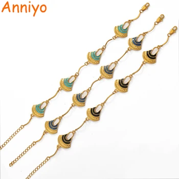 

Anniyo 21cm Black Enamel Bilum Charm Bracelets for Women or Teenage Girls Papua New Guinea PNG Bangles Jewelry Gifts #017416