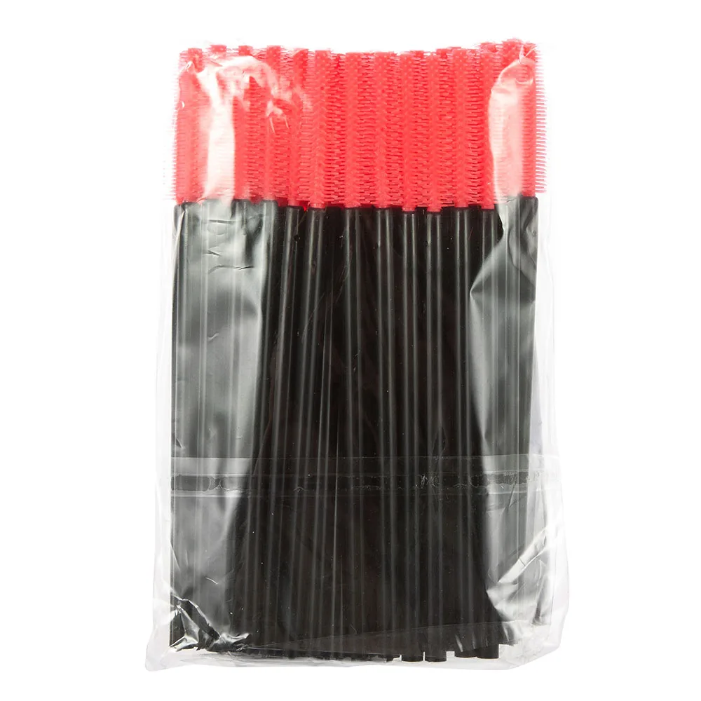 

50Pcs Mini Silicone Head One-Off Disposable Eyelash Brush Mascara Applicator Wand Professional Eye Curler Makeup Brush Cosmetic