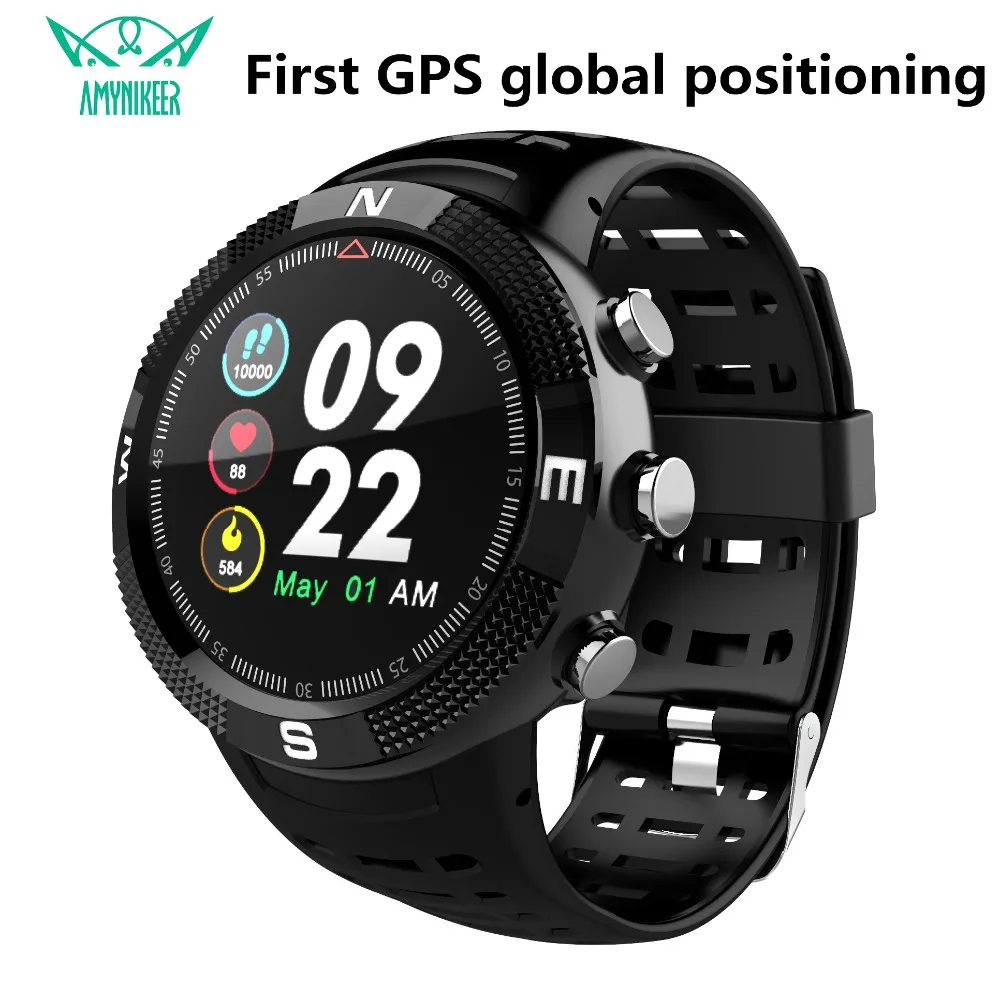 

AMYNIKEER F18 smart watch GPS IP68 waterproof Bluetooth 4.2 fitness tracker multi-function watch support Android IOS PK S928