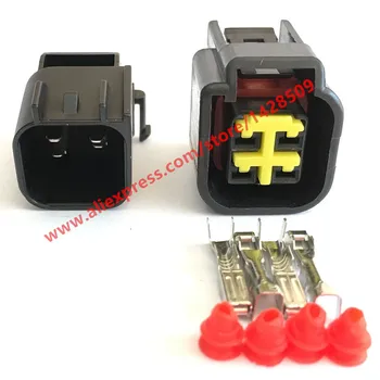 

10 Sets FWY-C-4F-B 12444-5504-2 4 Pin Female Male PCB Socket Automotive Connector For Furukawa Electrical Plug