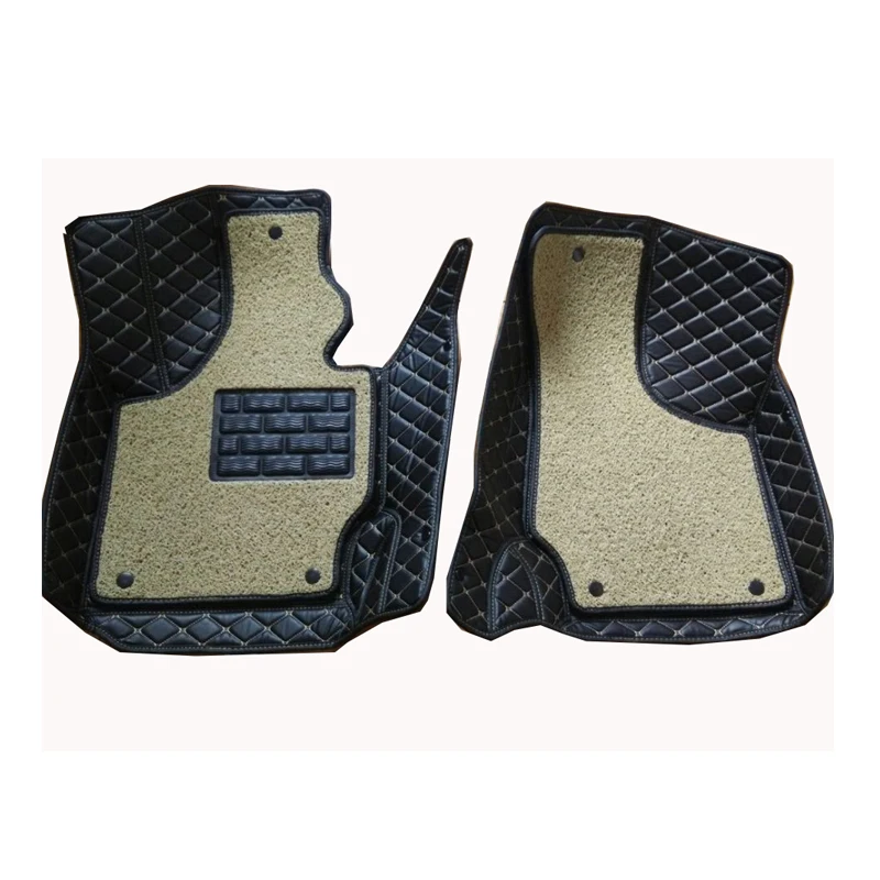 

Carnong car mat floor Leather for AUDI TT 2 front seat from 2008-2014 one or two layer for your choice