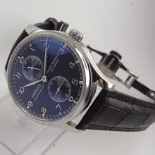 Romantic gifts 43mm parnis Black dial Deployment Bucket Silver Hands Power Reserve ST 2542 Automatic Mechanical men's Watch Romantic gifts 43mm parnis Black dial Deployment Bucket Silver Hands Power Reserve ST 2542 Automatic Mechanical men's Watch