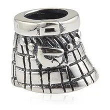 Original 925 Sterling Silver European Scotland Skirt Charms Beads Wholesale Fit Pandora Style DIY Bracelet Jewelry