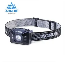 AONIJIE Outdoor Sports Waterproof Running Lights Headlight Night Running Flashlight Warning Lights Battery Headlamp