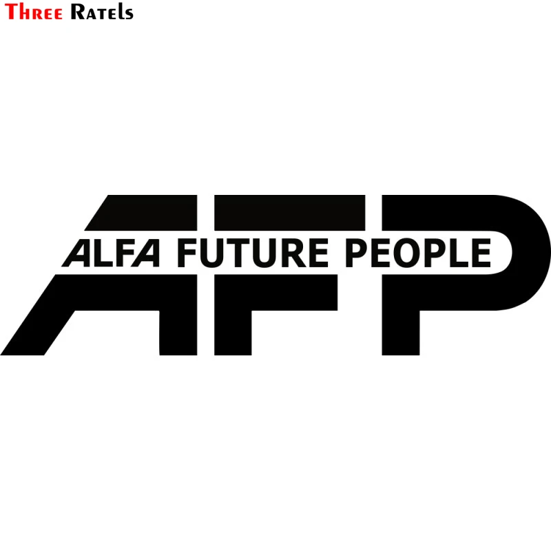 

Three Ratels TZ-1361# 8.9*30cm car stickers AFP ALFA FUTURE PEOPLE funny car sticker auto decals