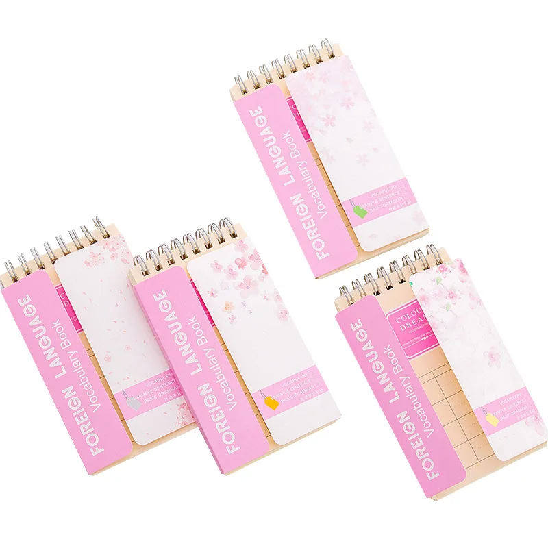 Kawaii Sakura Flower свободный лист блокнот Катушка Биндер милый планировщик для изучения