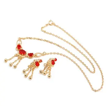 

MxGxFam Fashion Retro Jewelry Sets (18 with Red Gems ) to Forever Fashion