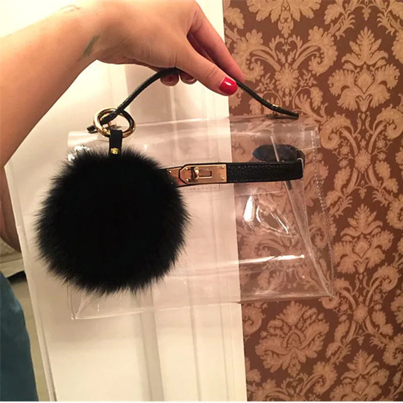 

SUNNY BEACH Fashion Luxury Transparent Bag Women Messenger Bag Clear Bag Clutch See Through Bag Brand Designer Leather Handbag