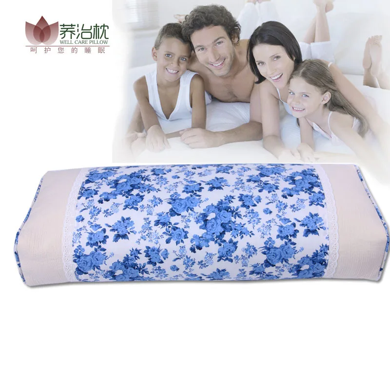 Korean floral natural buckwheat pillow Cervical vertebra ...