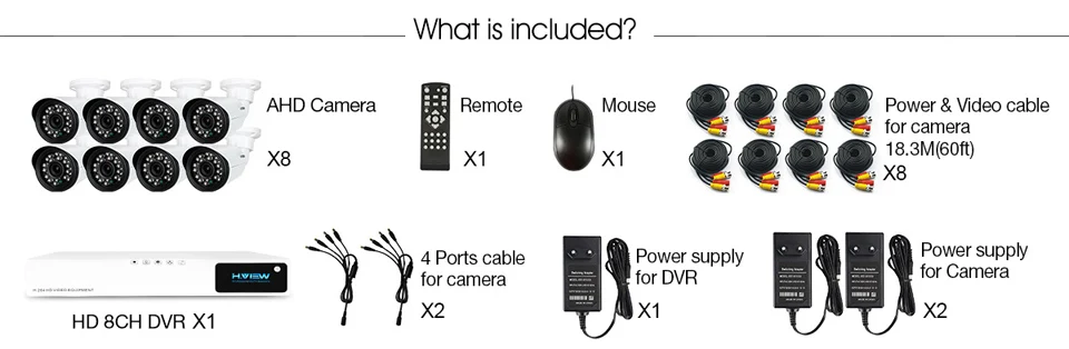 CCTV Security Camera System 8810X5AM (3)