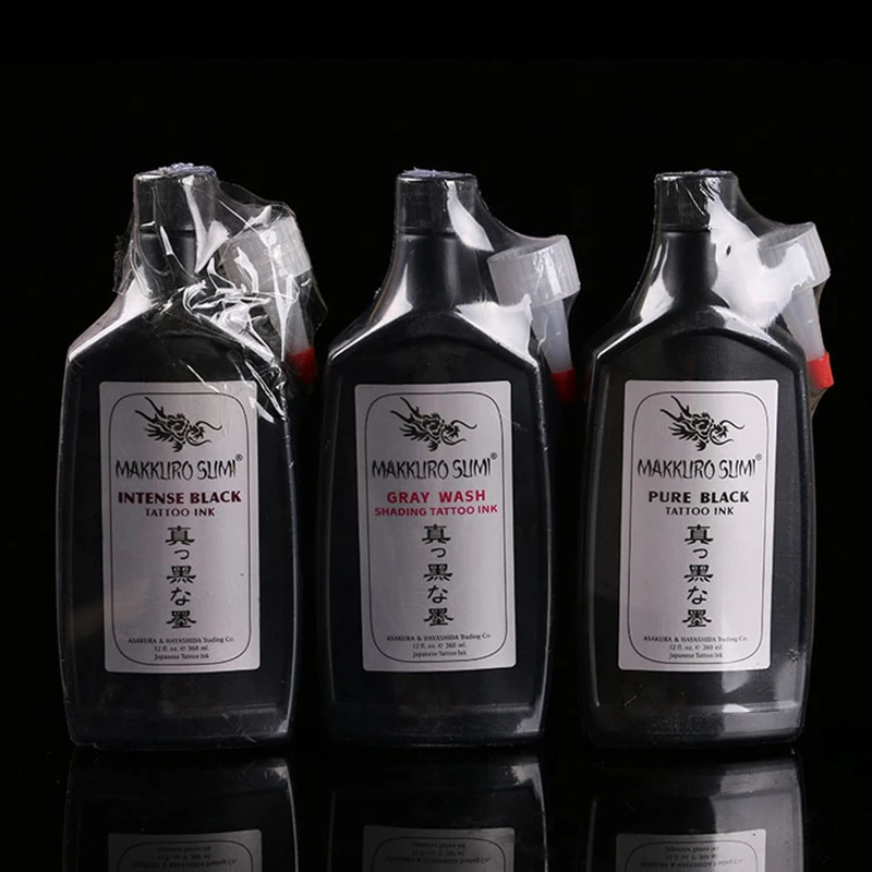 

Professional Black Color Tattoo Pigment Totem Black Tattoo Ink 12OZ Body Paint Color Tattoo Accesories
