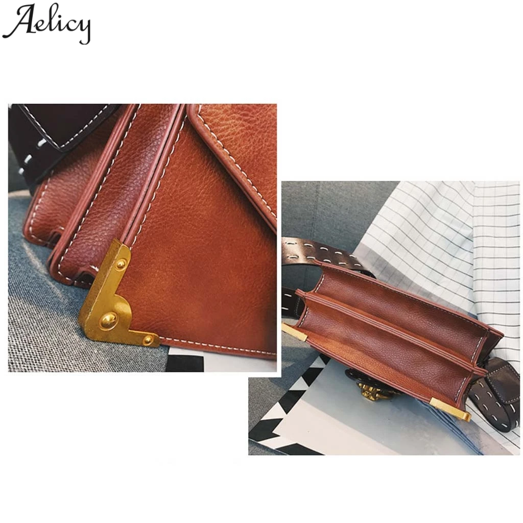 Aelicy Женская Ретро сумка с заклепками головой льва из искусственной кожи