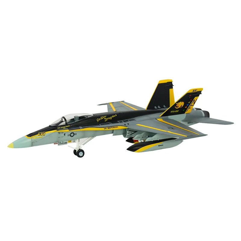 

1:72 F/A-18 Hornet VFA-192 supersonic combat jet pre-built hobby collectible aircraft finished plastic model