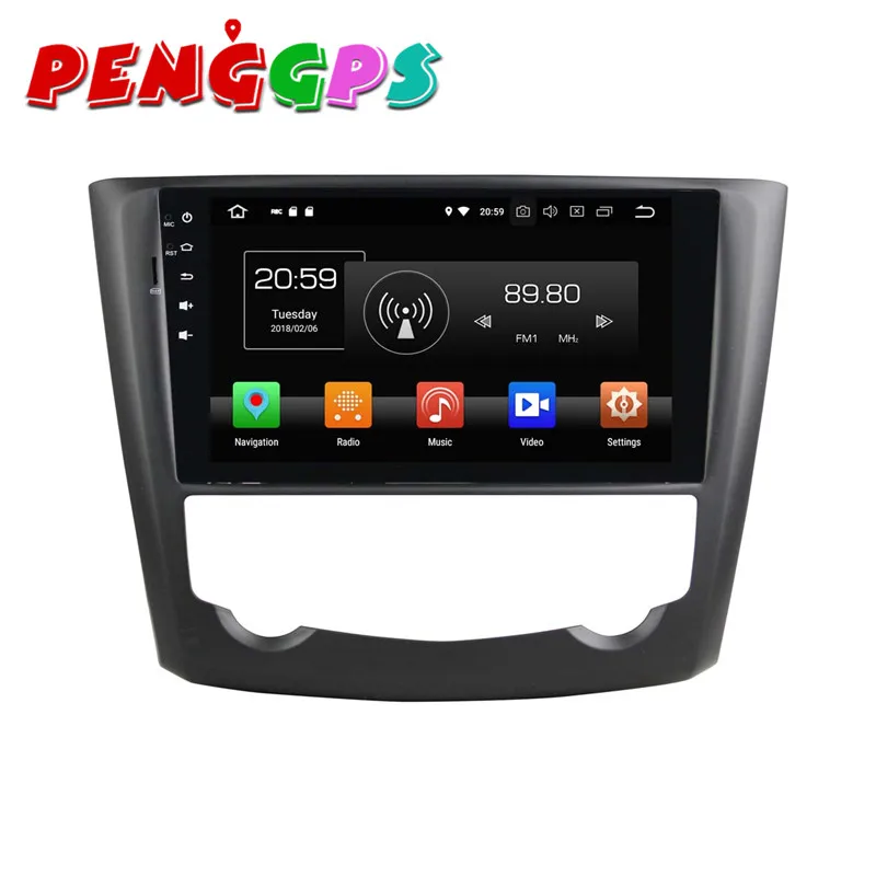 Excellent Android 8.0 7.1 Car DVD Player GPS Navigation Headunit For Renault Kadjar 2016 Full Touch Car Stereo Auto Multimedia Satnav IPS 7
