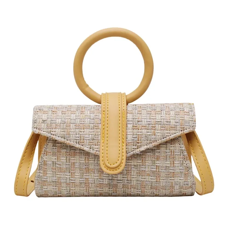 

Luxury Handbags Women Bags Designer Handbag Ladies Woolen Knitting Mini Crossbody Bags Straw Beach Messenger Bag For Women 2019