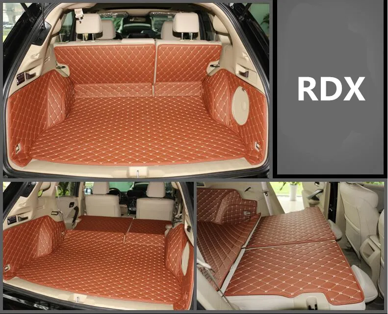Jioyng полный задний багажник кассетного Коврики Этаж протектор ног pad S для 13-17 Acura RDX
