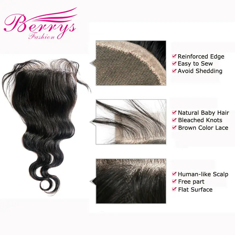 lace closure 4x4 body wave details
