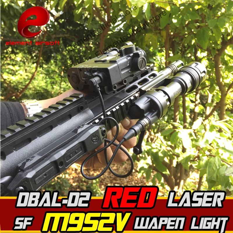 Охотничий фонарик Element M952V с ИК лазером светодиодный Лазерный фонарь двойным