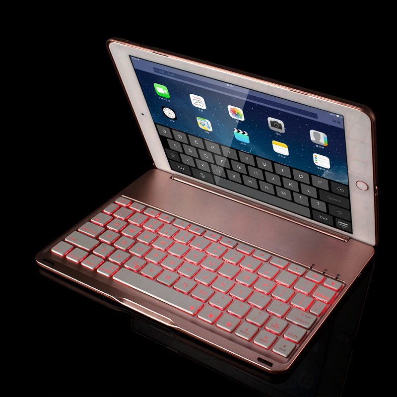  Case For iPad Air 3 10.5 inch 7 Colors Backlit Light Wireless Bluetooth Keyboard Case Cover For iPa