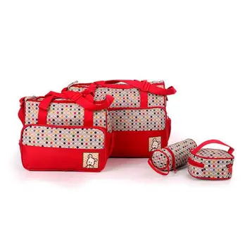 

Hot Sales 4pcs/set High quality Mother Bag fashion diaper bag Multifunctional nappy bag for mommy baby storage mama bags #113