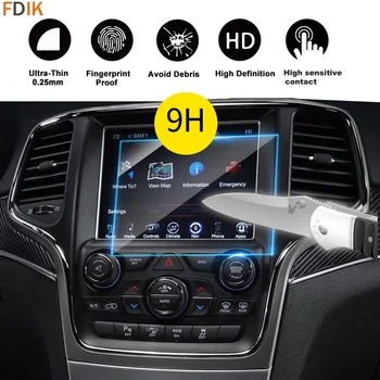 

HD Display GPS Navigation Protector Clear Tempered Glass Screen Protective Film for Grand Cherokee 2014-2018