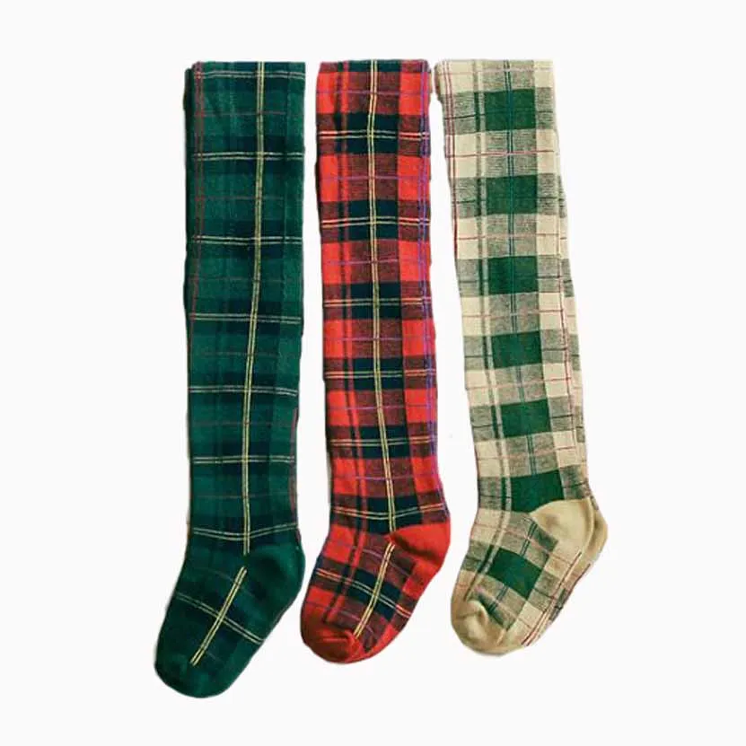 

Autumn Scottish boys and girls combed cotton pantyhose kids baby leggings new 2019 autumn children pantyhose