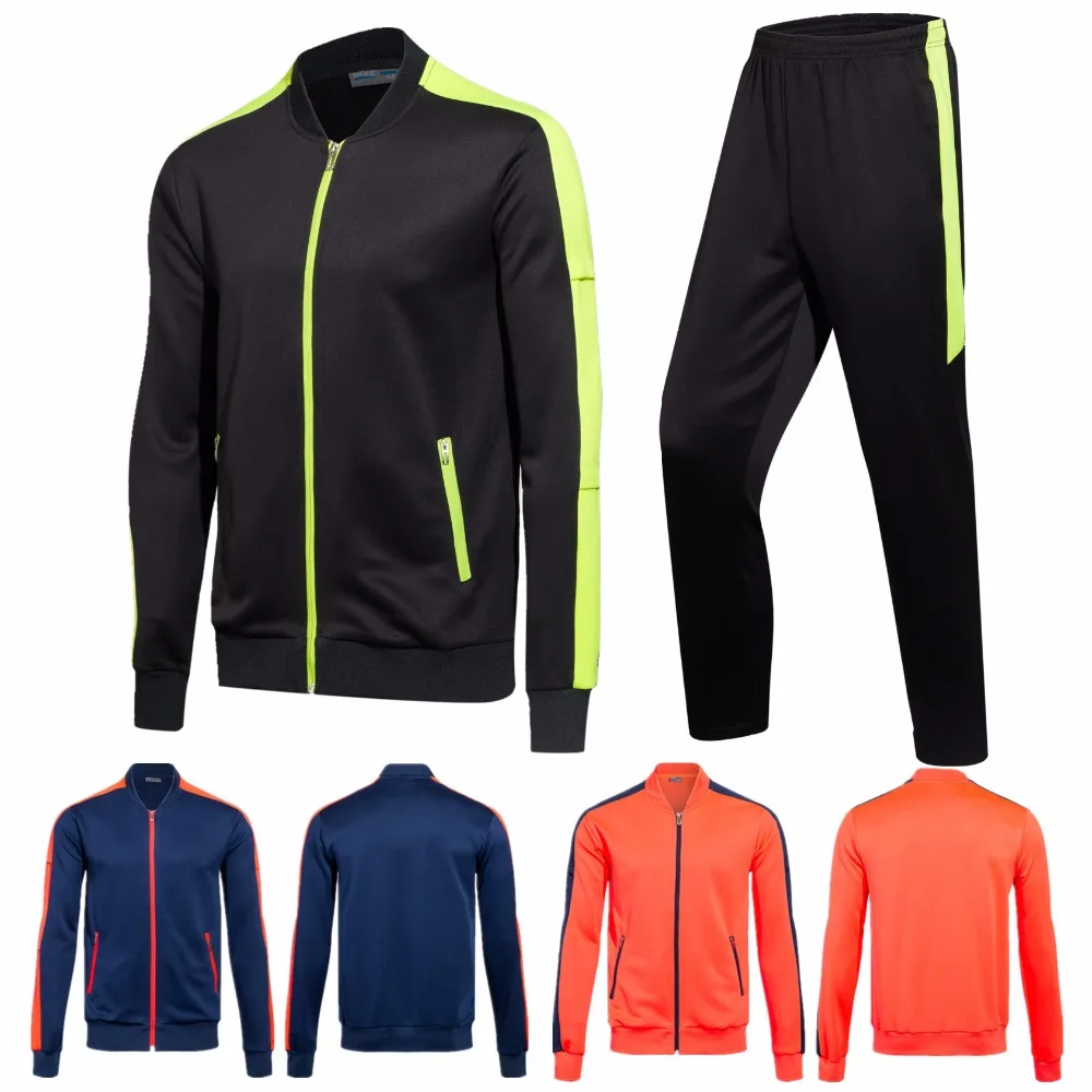 

Adult Men Soccer Jerseys Set Jogging Sports clothing jacket pants sports suits sport wear Running football Training Tracksuit