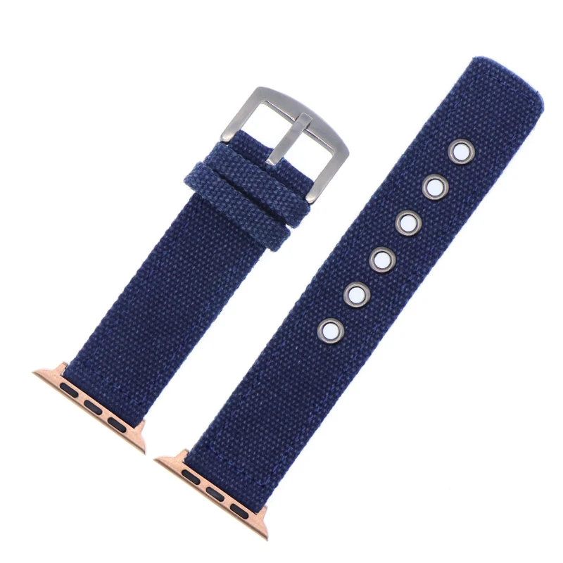 Камуфляж нейлон ремешок Ремешок для наручных часов Apple Watch, версии 3, 2, 1, спортивный браслет, 42 мм, 38 мм, версия для наручных часов iwatch, ремешок - Цвет ремешка: blue RG