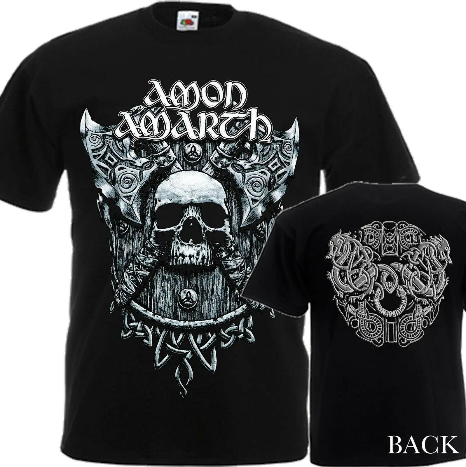 Футболка с принтом мелодическая смерти топ эмблемой группы AMON AMARTH DTG летний