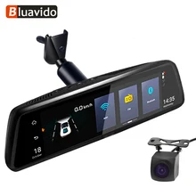 

Bluavido 10" 4G Android Car rear view mirror camera Full HD 1080P video Recorder GPS Navigator ADAS Dual lens DVR with bracket