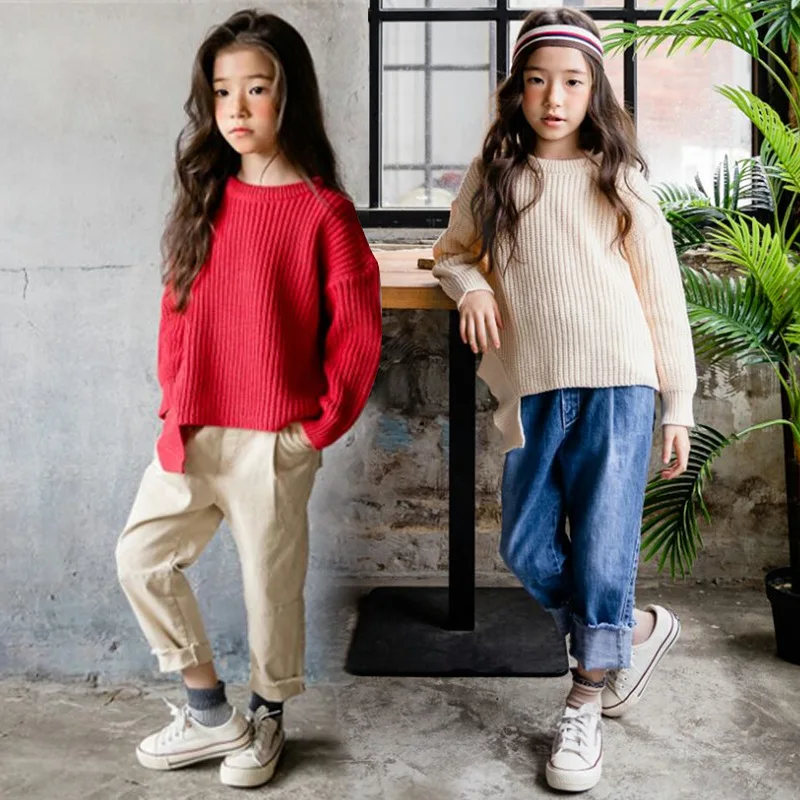 

2018 New Baby Girls Sweaters Kids Cotton Sweaters Girls Christmas Sweater Toddler Tops Outfit Autumn and Winter Tops,#3635