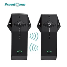 2 pçs x 1000m 3 pilotos freedconn colo motocicleta bluetooth interfone fone de ouvido capacete interfone suporte handfree nfc tecnologia