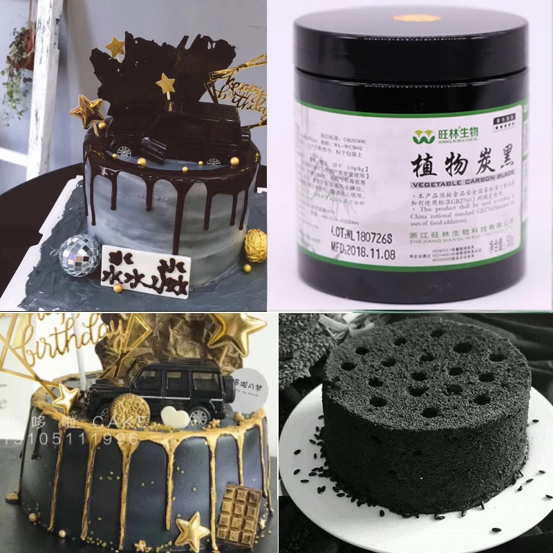 送料無料植物カーボンブラック食用ベーキング黒色火薬に食べるチキンケーキグレー顔料食品着色 Baking Pastry Tools Aliexpress