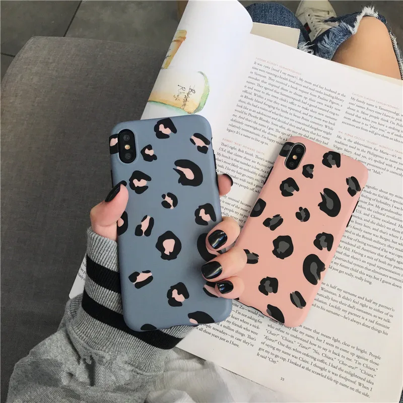 

luxury Soft Cases Leopard Print Phone Case For iphone X XR XS Max Case For iphone 6 6s 7 8 plus Back Cover Luxury Colorful Capa