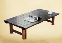 Japanese Floor Table Rectangle Asian Antique Home Furniture Traditional Living Room Solid Wood Low Tea Table For Dinning