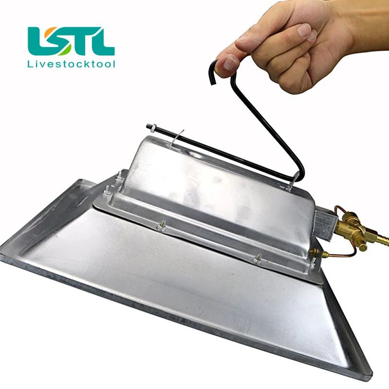 Manual Infrared Gas Brooder Heater Ceramics Catalytic Heating Hanging on the Wall for Poultry Chicken Coop Duck Piglet House