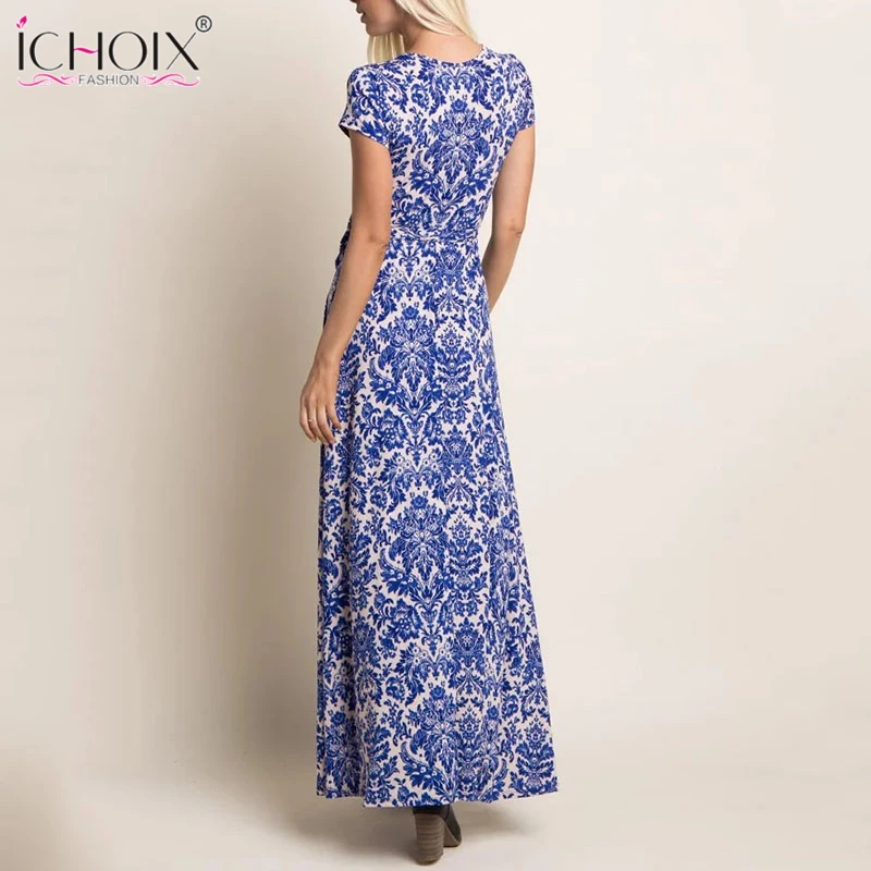 Женское длинное платье с цветочным принтом до пола|floor length|women maxi dressmaxi dress |