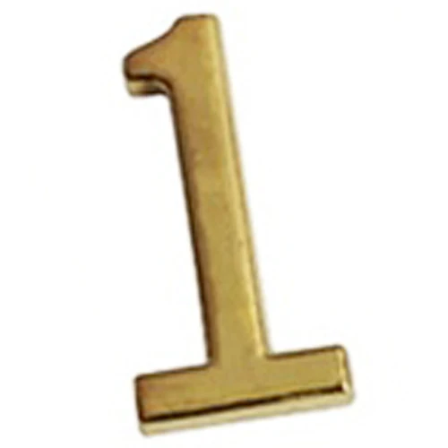 

New Gold Home House Hotel Door Digits Numeral Plate Plaque Self Adhesive Stickers Door Plate Sign Number 1